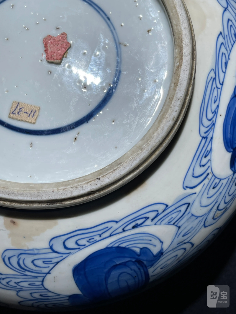 清康熙 青花罗汉纹香炉 - 图12